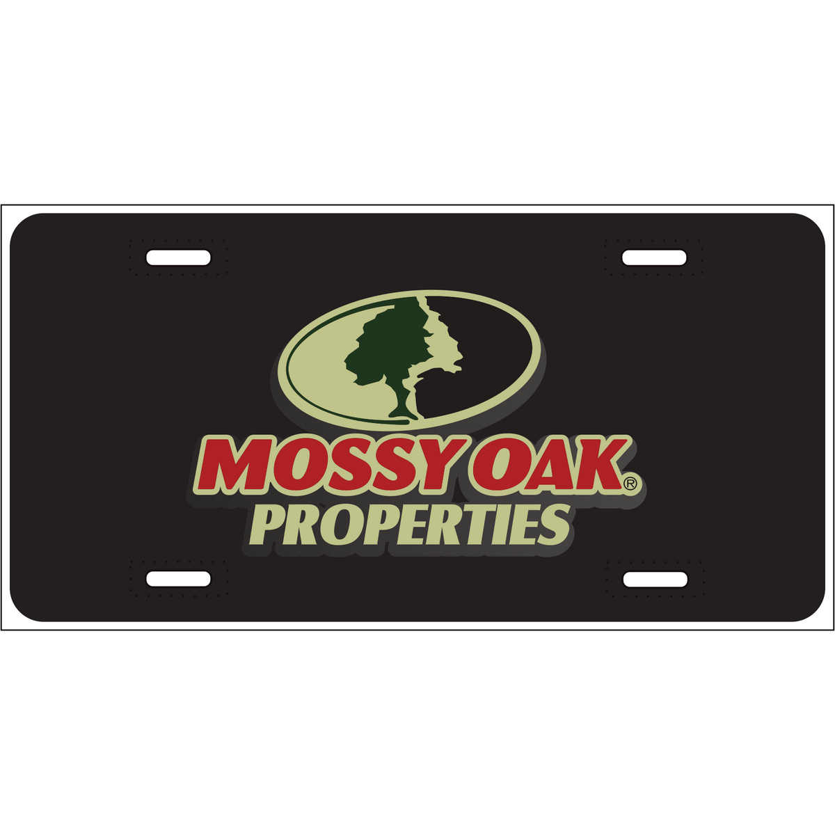 Mossy Oak Properties Logo Embossed License Plates – mopgoods