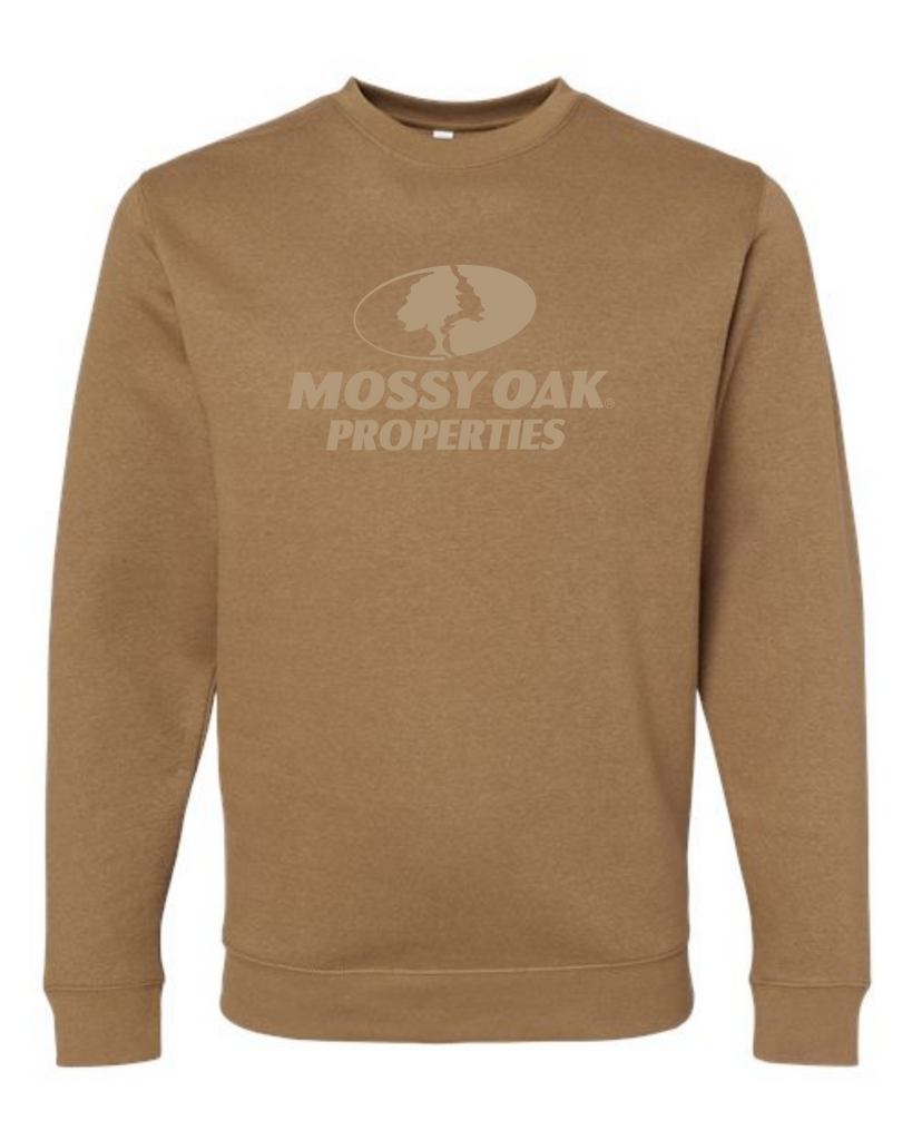 ADULT LAT Elevated Fleece Crewneck Sweatshirt Coyote Brown