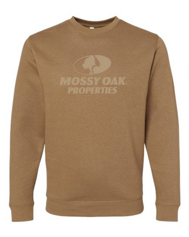 ADULT LAT Elevated Fleece Crewneck Sweatshirt - Coyote Brown