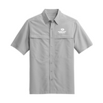 Men's Port Authority Short Sleeve UV Daybreak Shirt - Grey