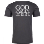 God. Family. Dirt. T-Shirt Heavy Metal Color